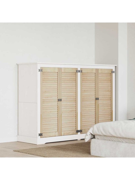 Skapju durvis 4 pcs brūna 110 x 39.5 x 2.1 cm priedes masīvkoks