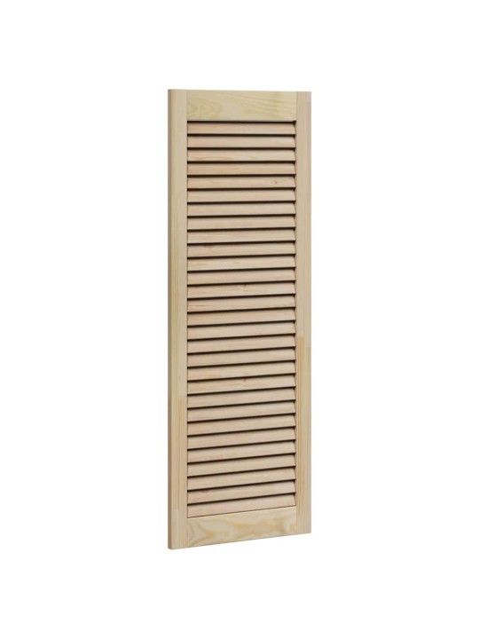 Skapju durvis 4 pcs brūna 110 x 39.5 x 2.1 cm priedes masīvkoks