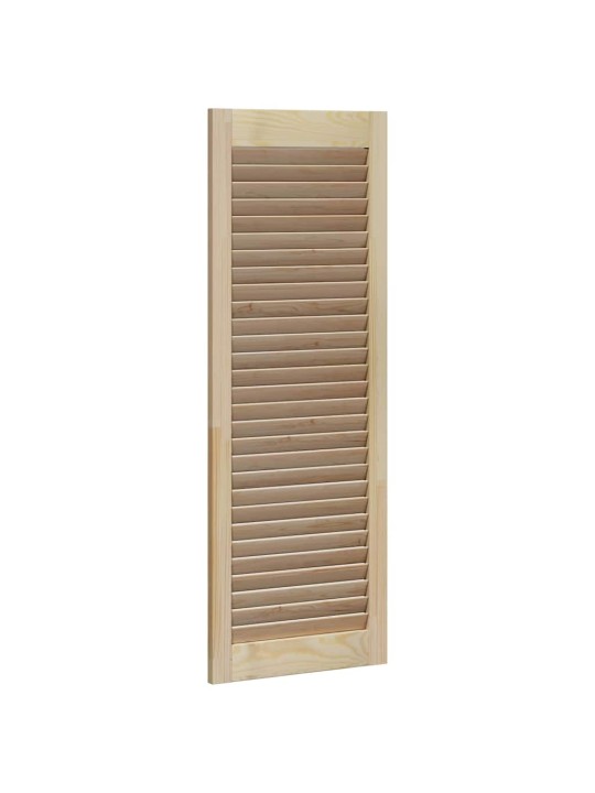 Skapju durvis 4 pcs brūna 110 x 39.5 x 2.1 cm priedes masīvkoks