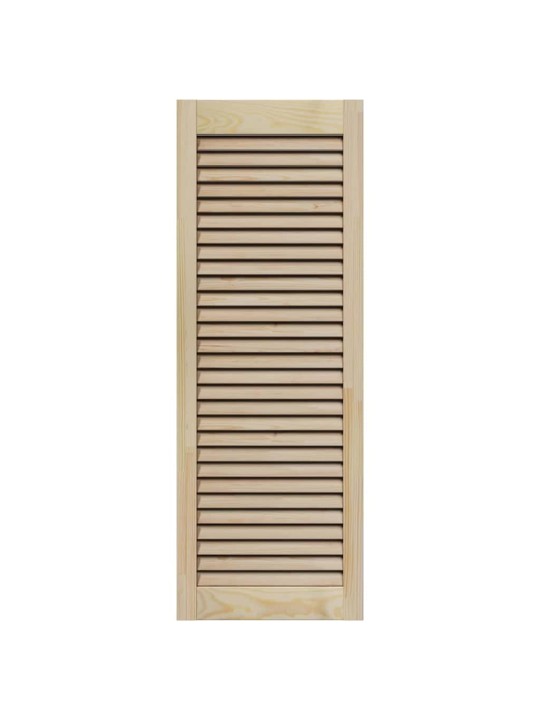 Skapju durvis 4 pcs brūna 110 x 39.5 x 2.1 cm priedes masīvkoks