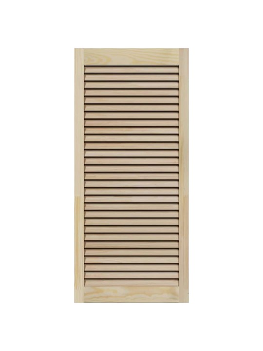 Skapju durvis 4 pcs brūna 110 x 49.5 x 2.1 cm priedes masīvkoks