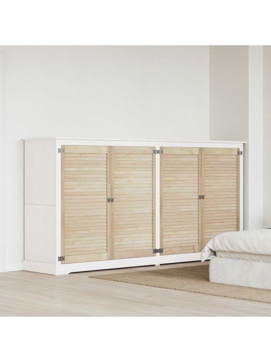 Skapju durvis 4 pcs brūna 110 x 59.5 x 2.1 cm priedes masīvkoks