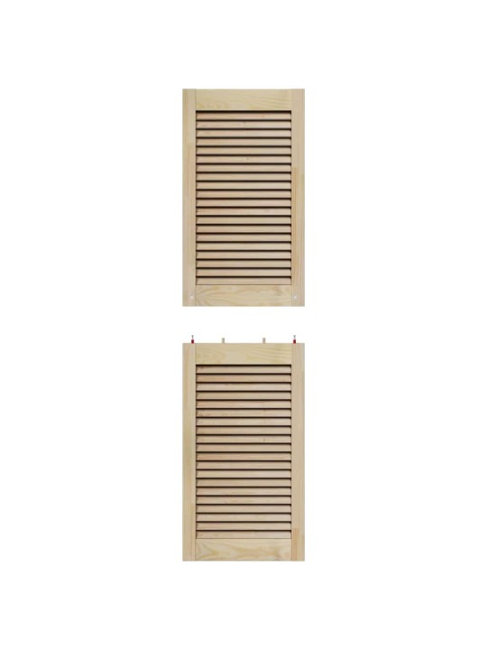 Skapju durvis other ar durvīm 4 pcs brūna 140.5 x 39.5 x 2.1 cm