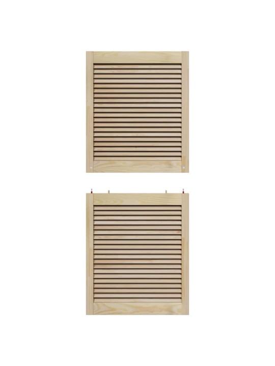Skapju durvis other ar durvīm 4 pcs brūna 140.5 x 59.5 x 2.1 cm