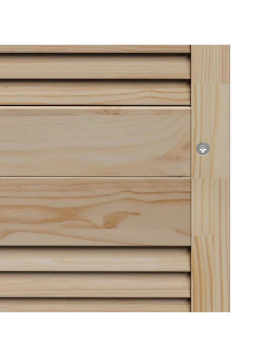 Skapju durvis 4 pcs brūna 170 x 49.5 x 2.1 cm priedes masīvkoks