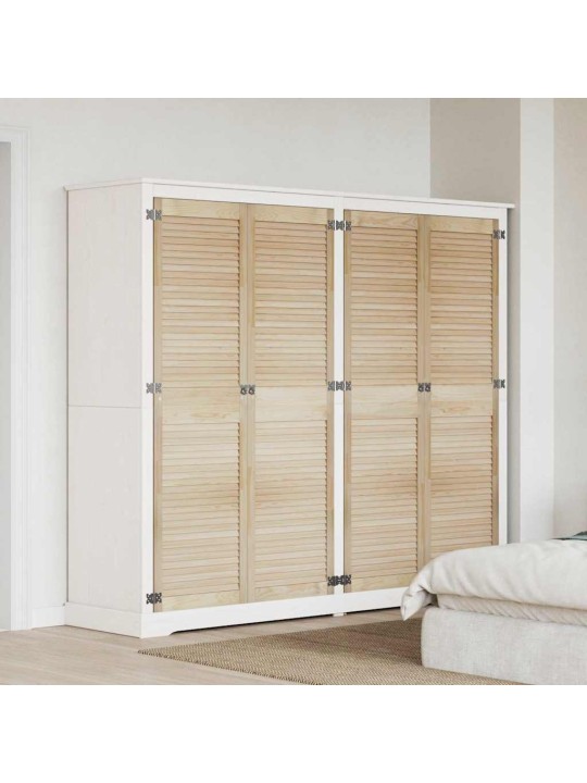 Skapju durvis 4 pcs brūna 170 x 49.5 x 2.1 cm priedes masīvkoks