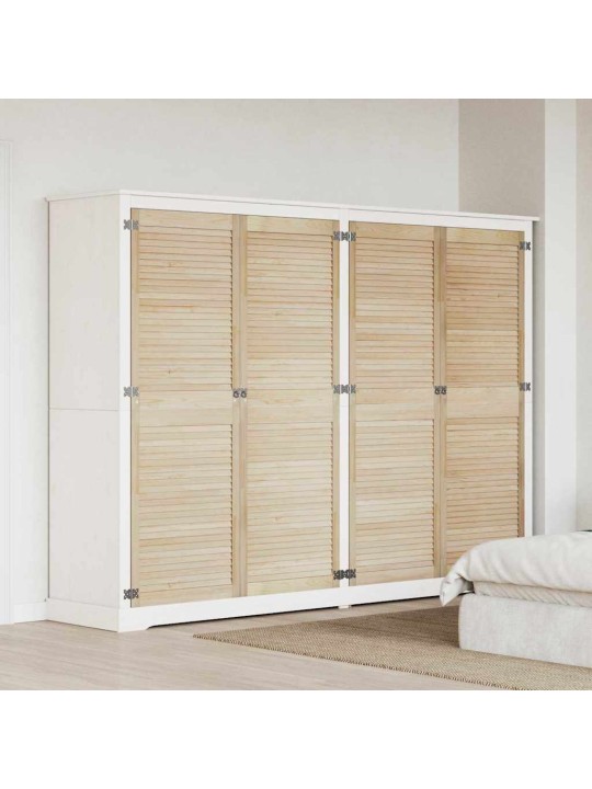 Skapju durvis 4 pcs brūna 170 x 59.5 x 2.1 cm priedes masīvkoks