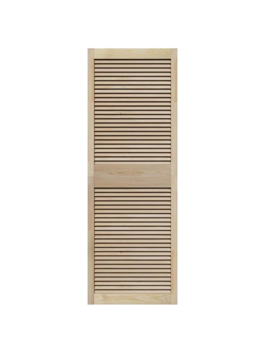 Skapju durvis 4 pcs brūna 170 x 59.5 x 2.1 cm priedes masīvkoks