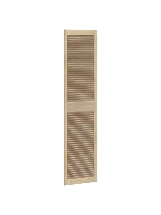 Skapju durvis 4 pcs brūna 201 x 49.5 x 2.1 cm priedes masīvkoks