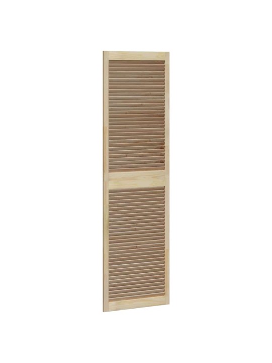 Skapju durvis 4 pcs brūna 201 x 59.5 x 2.1 cm priedes masīvkoks