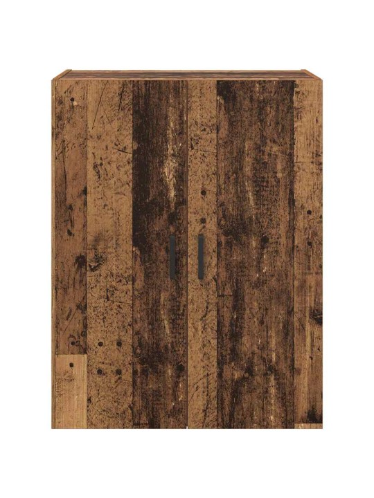 Sienā uzstādītie skapji 2 pcs vecs koks 69.5 x 34 x 90 cm