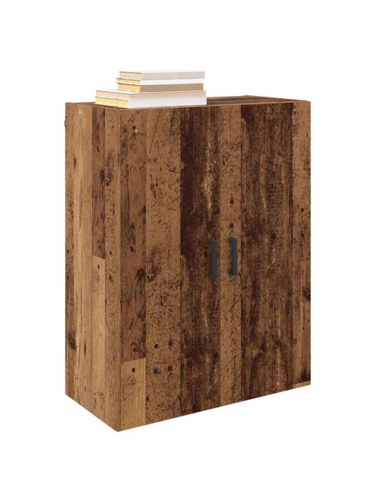 Sienā uzstādītie skapji 2 pcs vecs koks 69.5 x 34 x 90 cm