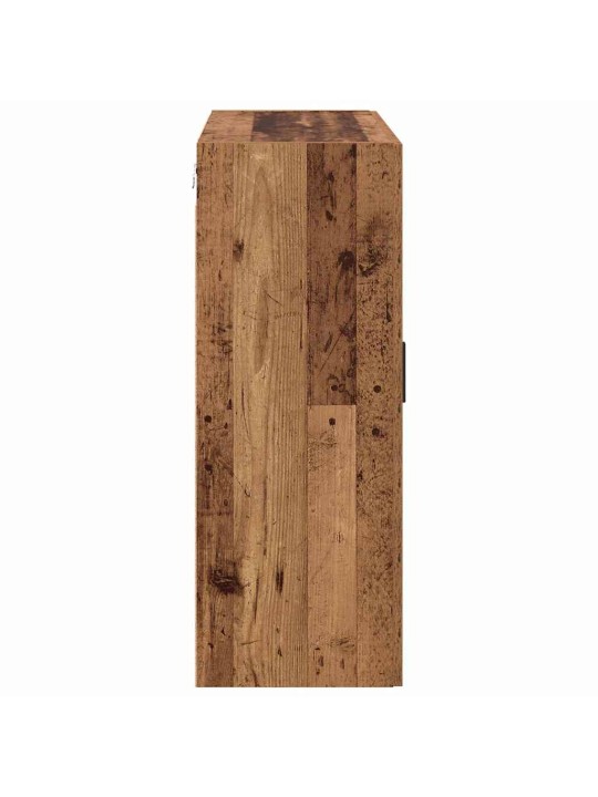 Sienā uzstādītie skapji 2 pcs vecs koks 69.5 x 34 x 90 cm