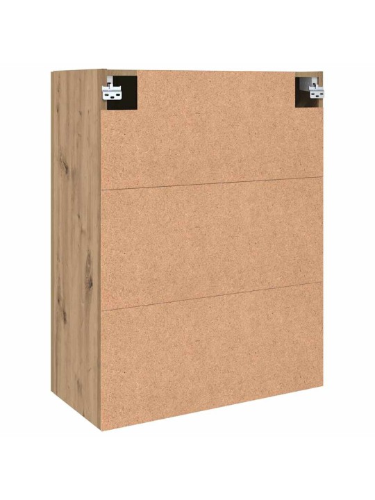 Sienā uzstādītie skapji 2 pcs amatnieku ozola 69.5 x 34 x 90 cm