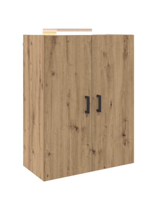Sienā uzstādītie skapji 2 pcs amatnieku ozola 69.5 x 34 x 90 cm