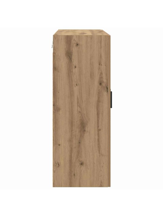 Sienā uzstādītie skapji 2 pcs amatnieku ozola 69.5 x 34 x 90 cm
