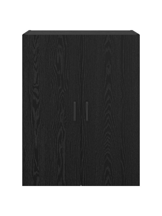 Sienā uzstādītie skapji 2 pcs melns ozols 69.5 x 34 x 90 cm