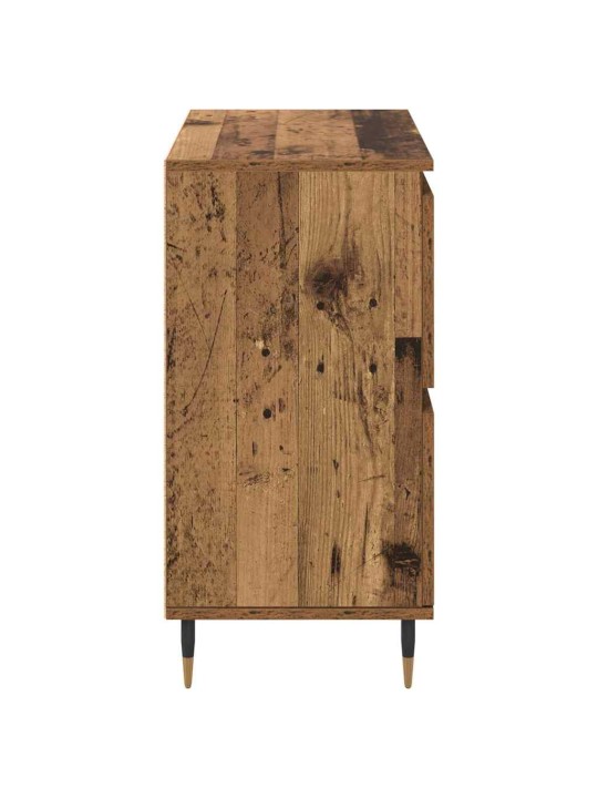 Sānu skapji 3 pcs vecs koks 180 x 35 x 70 cm inženierijas koks