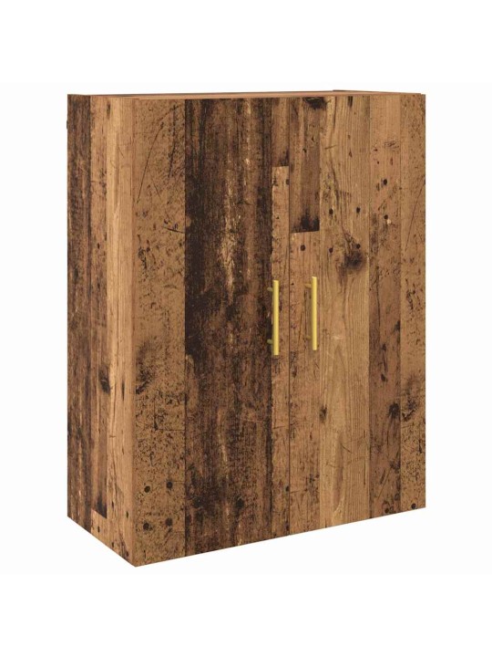 Sienā uzstādītie skapji 2 pcs vecs koks 69.5 x 34 x 90 cm
