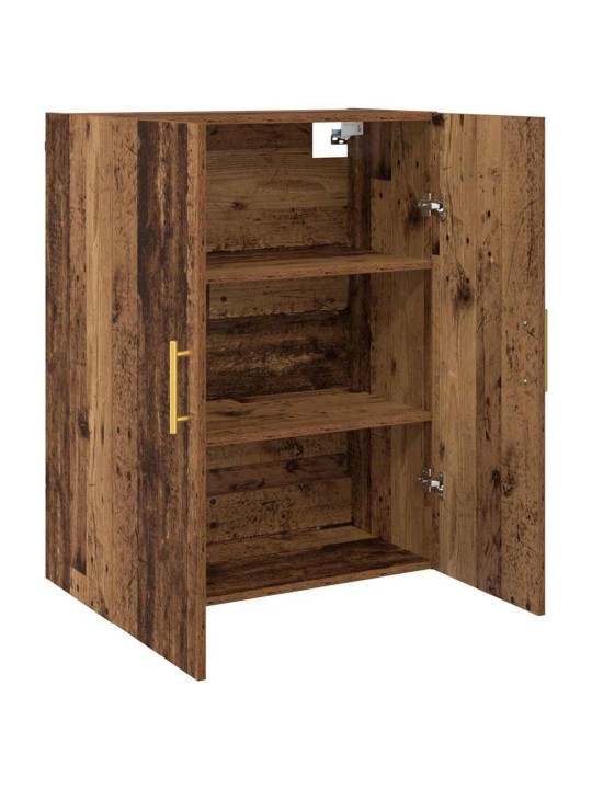 Sienā uzstādītie skapji 2 pcs vecs koks 69.5 x 34 x 90 cm