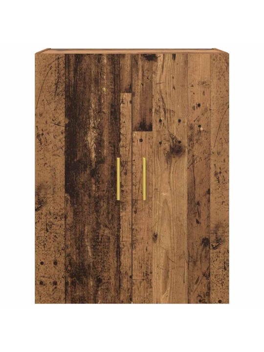 Sienā uzstādītie skapji 2 pcs vecs koks 69.5 x 34 x 90 cm