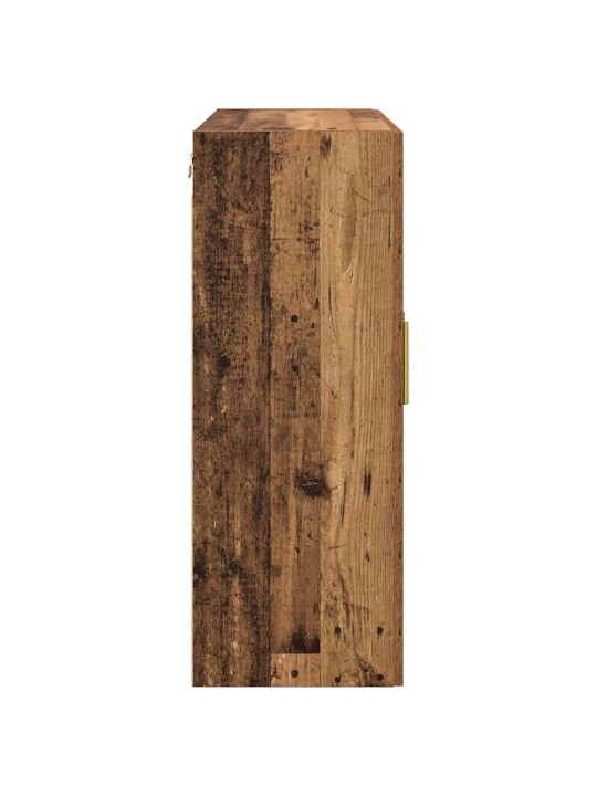 Sienā uzstādītie skapji 2 pcs vecs koks 69.5 x 34 x 90 cm