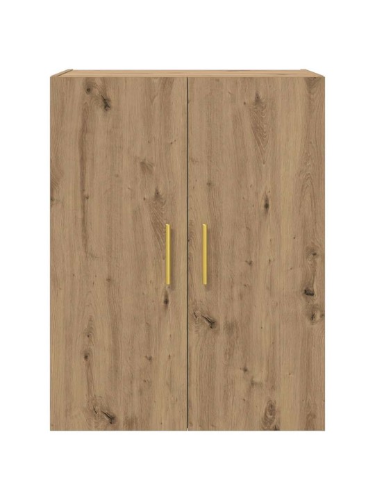 Sienā uzstādītie skapji 2 pcs amatnieku ozola 69.5 x 34 x 90 cm