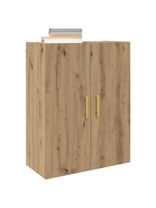 Sienā uzstādītie skapji 2 pcs amatnieku ozola 69.5 x 34 x 90 cm