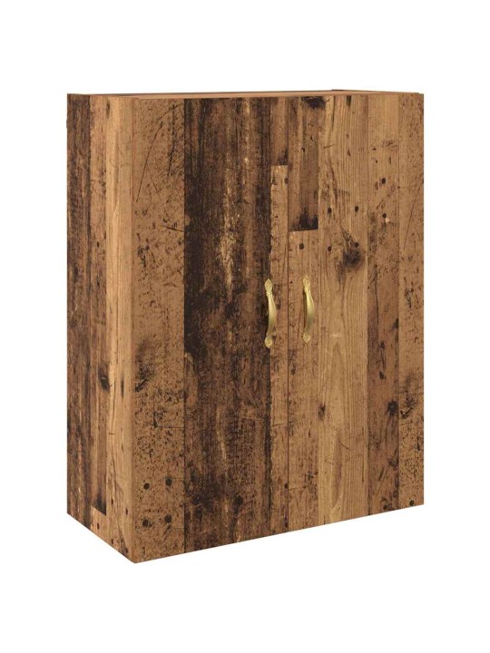 Sienā uzstādītie skapji 2 pcs vecs koks 69.5 x 34 x 90 cm