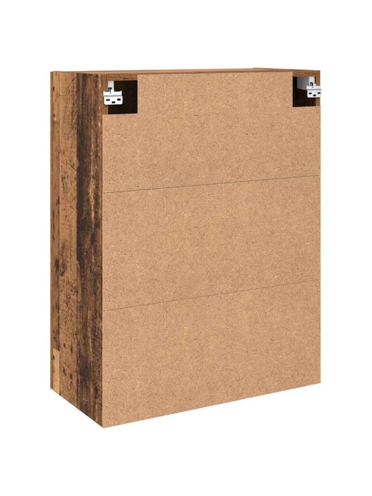 Sienā uzstādītie skapji 2 pcs vecs koks 69.5 x 34 x 90 cm