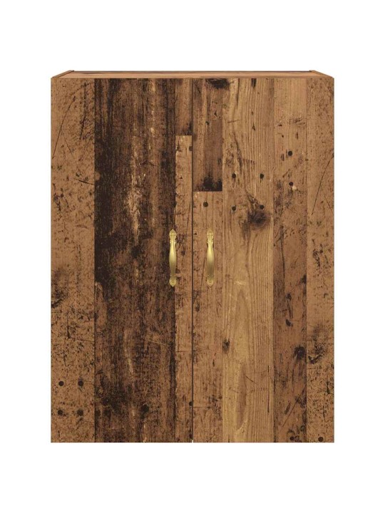 Sienā uzstādītie skapji 2 pcs vecs koks 69.5 x 34 x 90 cm