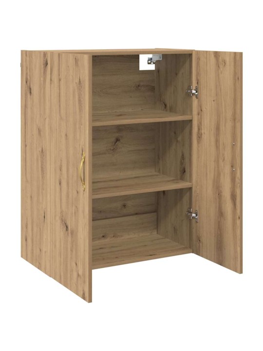 Sienā uzstādītie skapji 2 pcs amatnieku ozola 69.5 x 34 x 90 cm