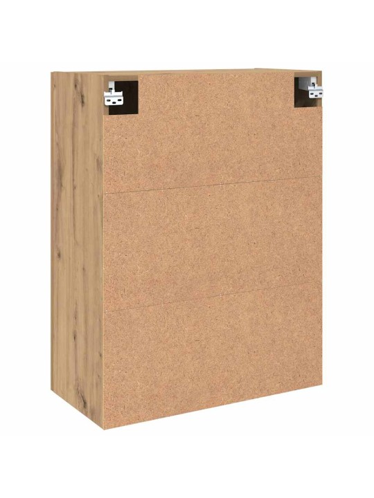 Sienā uzstādītie skapji 2 pcs amatnieku ozola 69.5 x 34 x 90 cm