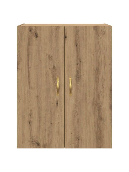 Sienā uzstādītie skapji 2 pcs amatnieku ozola 69.5 x 34 x 90 cm