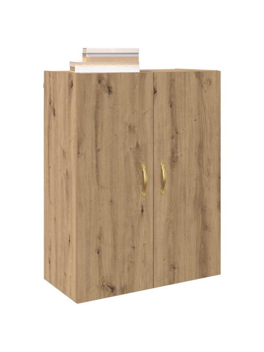 Sienā uzstādītie skapji 2 pcs amatnieku ozola 69.5 x 34 x 90 cm