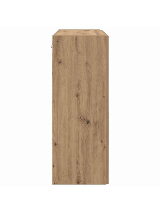 Sienā uzstādītie skapji 2 pcs amatnieku ozola 69.5 x 34 x 90 cm