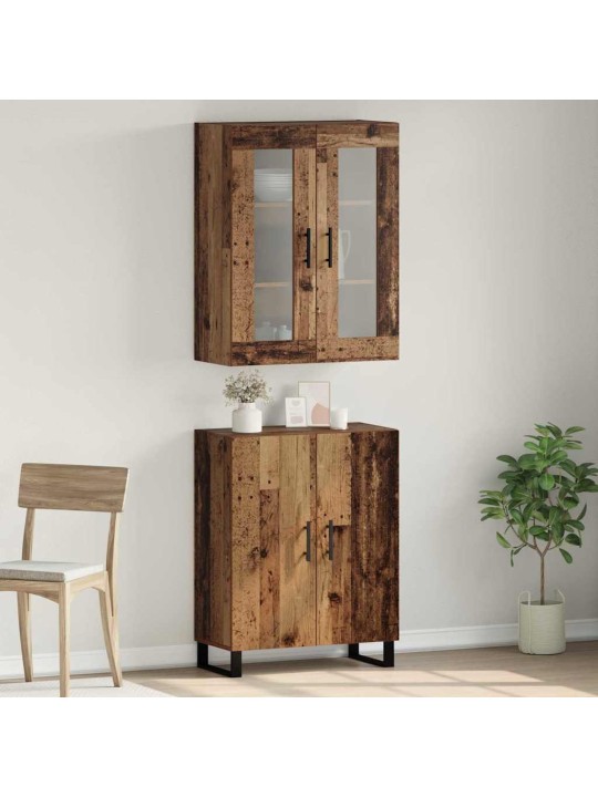 Augstais skapītis vecs koks 69.5 x 34 x 90 cm inženierijas koks