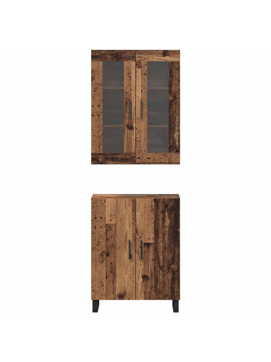 Augstais skapītis vecs koks 69.5 x 34 x 90 cm inženierijas koks