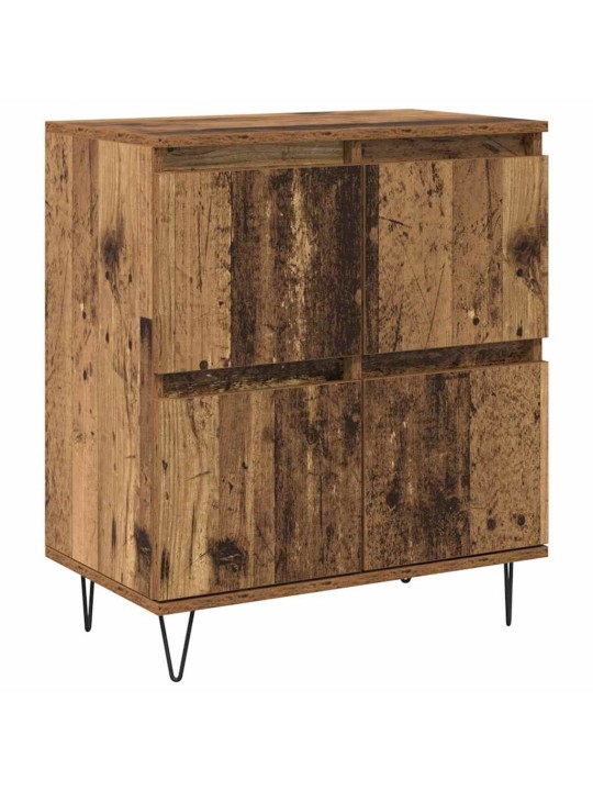 Sānu skapji 3 pcs vecs koks 180 x 35 x 70 cm inženierijas koks