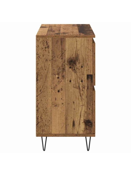 Sānu skapji 3 pcs vecs koks 180 x 35 x 70 cm inženierijas koks