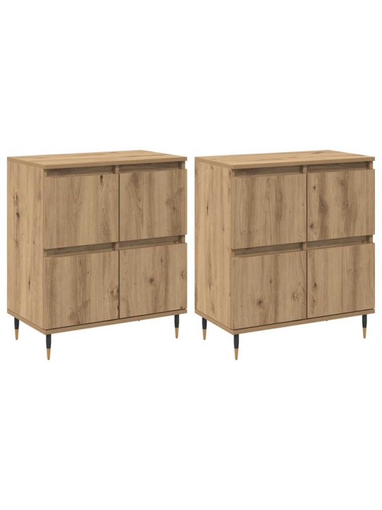 Sānu skapji 2 pcs amatnieku ozola 120 x 35 x 70 cm