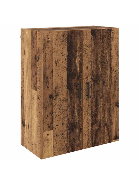 Sienā uzstādītie skapji 2 pcs vecs koks 69.5 x 34 x 90 cm