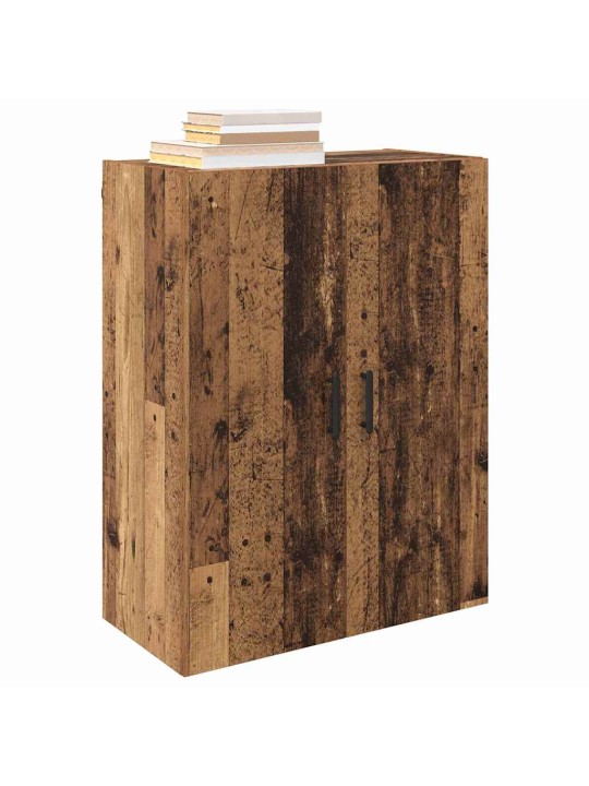 Sienā uzstādītie skapji 2 pcs vecs koks 69.5 x 34 x 90 cm