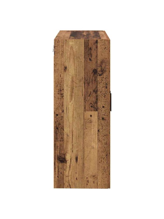 Sienā uzstādītie skapji 2 pcs vecs koks 69.5 x 34 x 90 cm