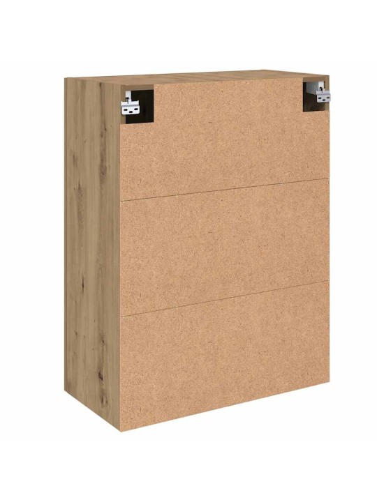 Sienā uzstādītie skapji 2 pcs amatnieku ozola 69.5 x 34 x 90 cm