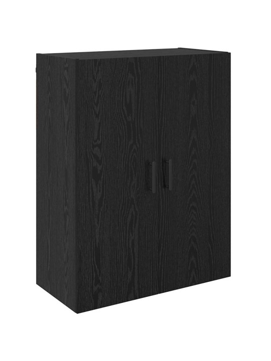 Sienā uzstādītie skapji 2 pcs melns ozols 69.5 x 34 x 90 cm