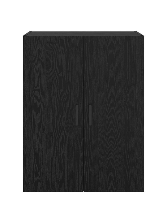 Sienā uzstādītie skapji 2 pcs melns ozols 69.5 x 34 x 90 cm