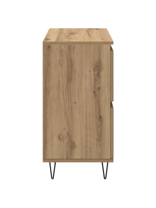 Sānu skapji 2 pcs amatnieku ozola 120 x 35 x 70 cm