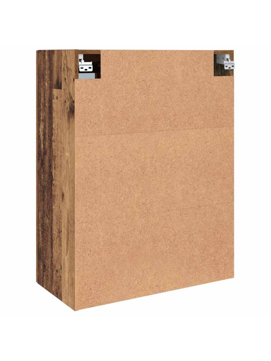 Sienā uzstādītie skapji 2 pcs vecs koks 69.5 x 34 x 90 cm