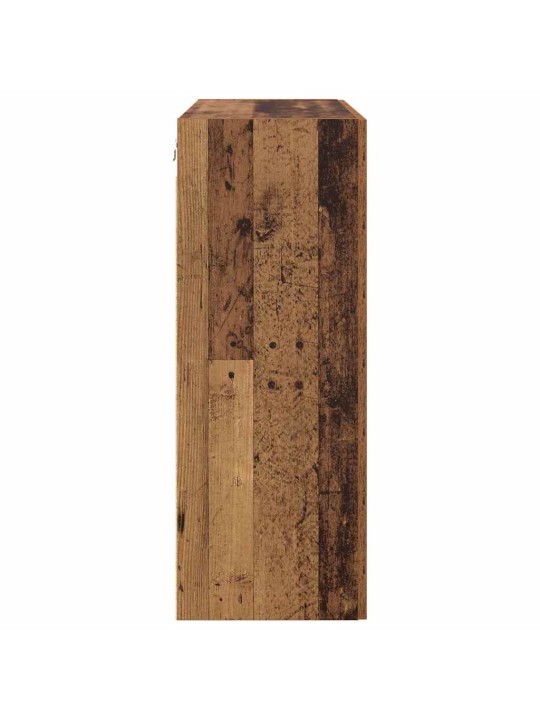 Sienā uzstādītie skapji 2 pcs vecs koks 69.5 x 34 x 90 cm